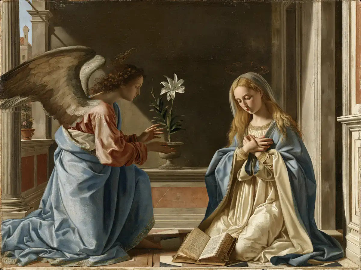 The Annunciation - Florentine Renaissance - Christian artwork collection
