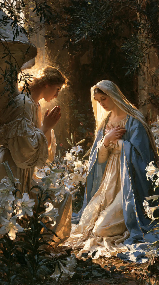 The Annunciation - The Annunciation in the Garden · Portrait n° 3
