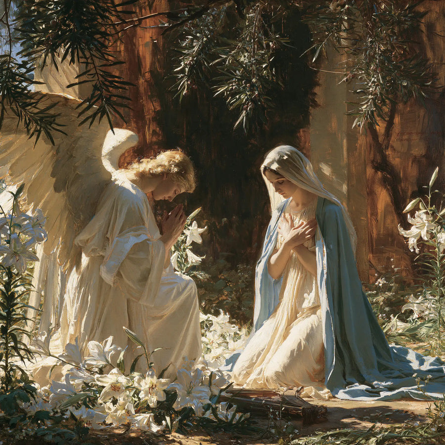 The Annunciation - The Annunciation in the Garden · Square n° 7