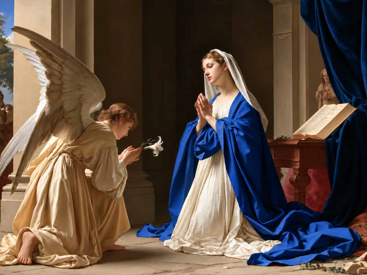 Sunlit Annunciation in the Chapel – Florentine Style · Landscape
