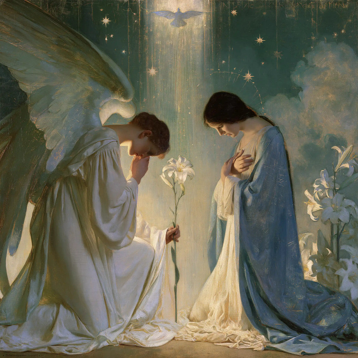 The Annunciation - Symbolist · Square n° 10
