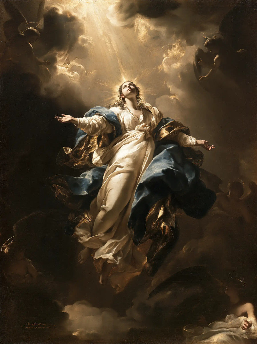 The Assumption of Mary - Black and Gold · Portrait n° 7