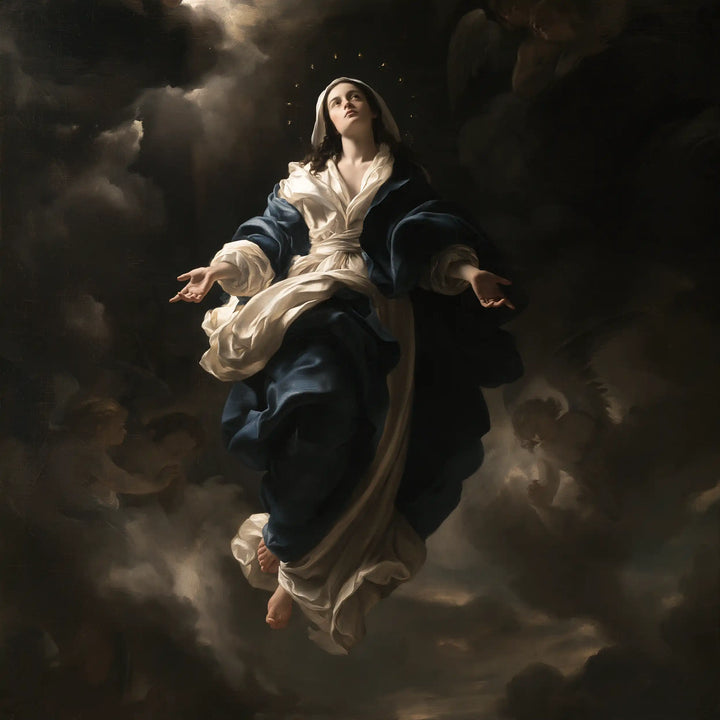 The Assumption of Mary - Caravaggio Tenebrism · Square n° 7