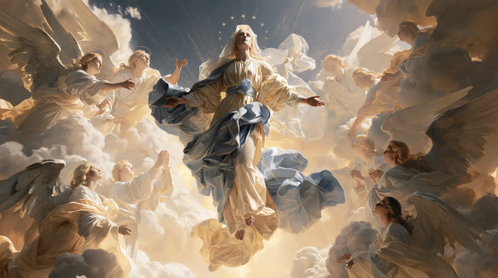 The Assumption of Mary — Ivory in the Circle of Veils