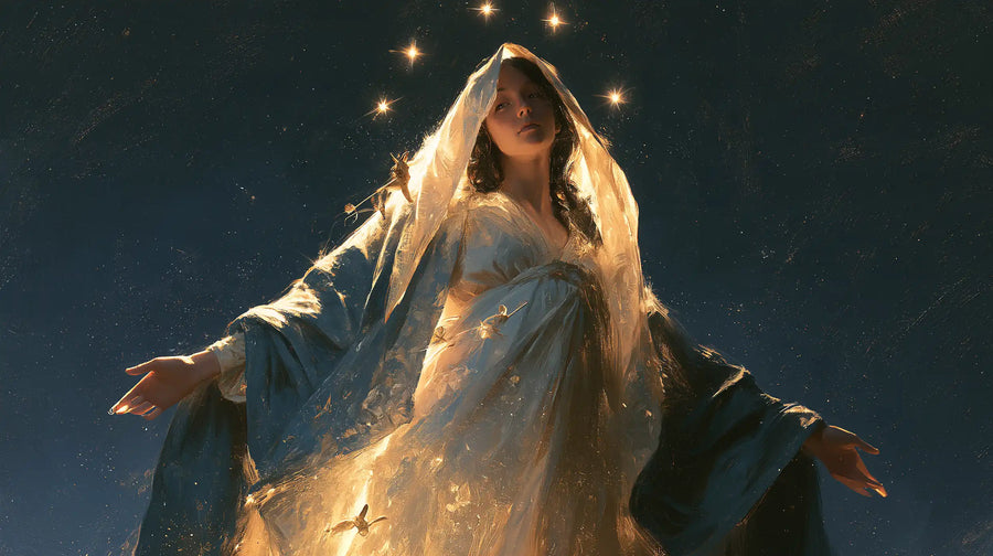The Assumption of Mary - Midnight Blue Chiaroscuro · Landscape n° 7