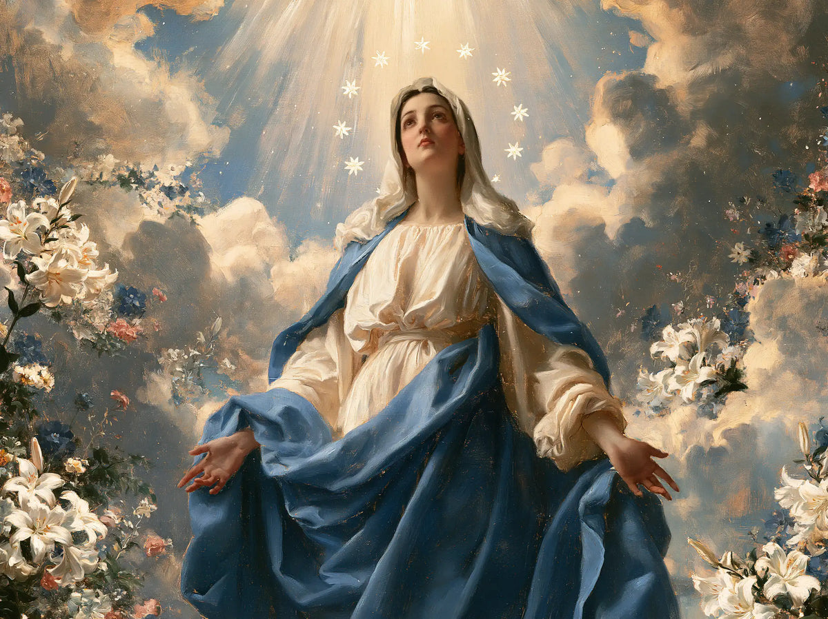 The Assumption of Mary — The Gaze Beyond the Bouquets