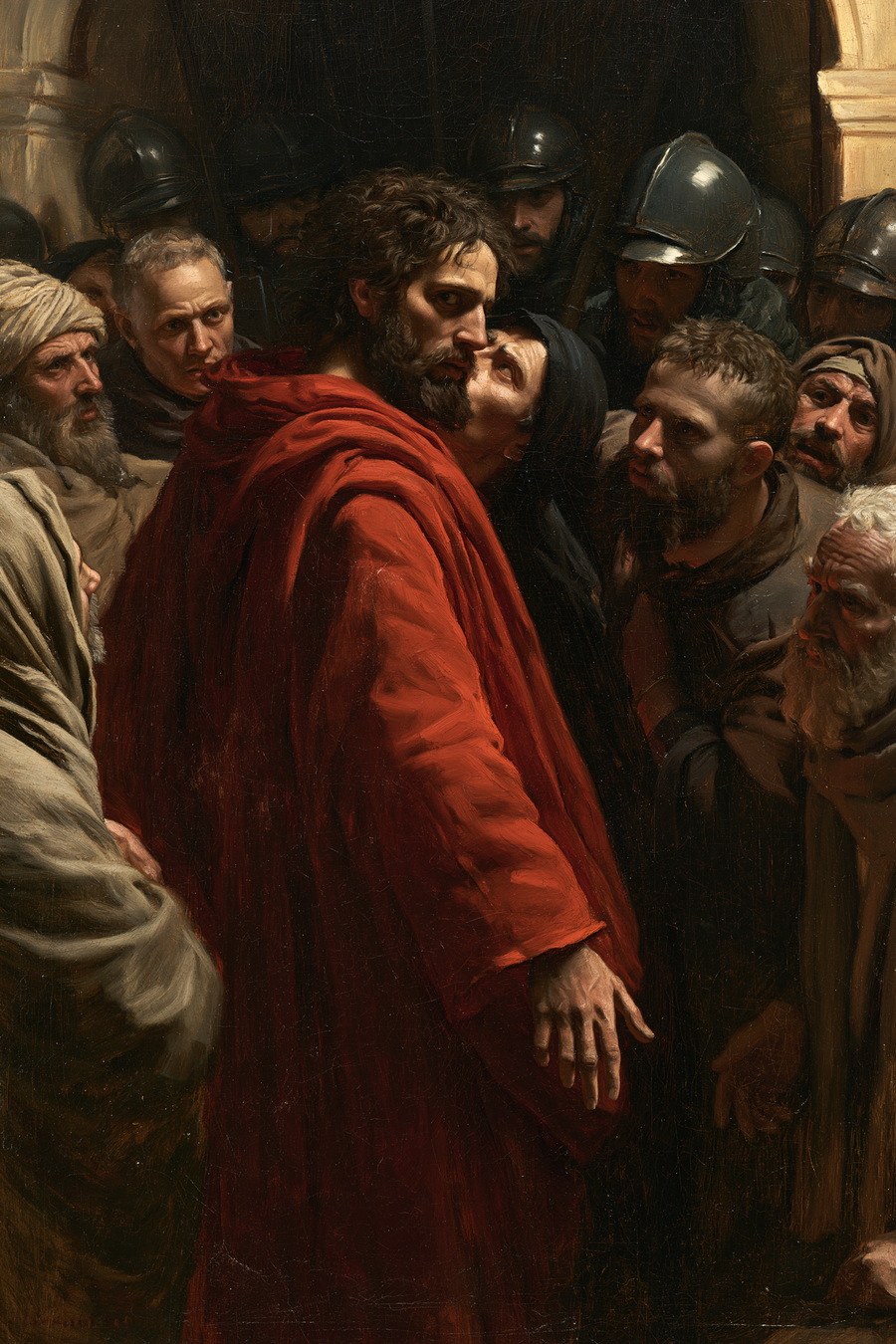 The Betrayal of Judas - Red of sacrifice · Portrait n° 5