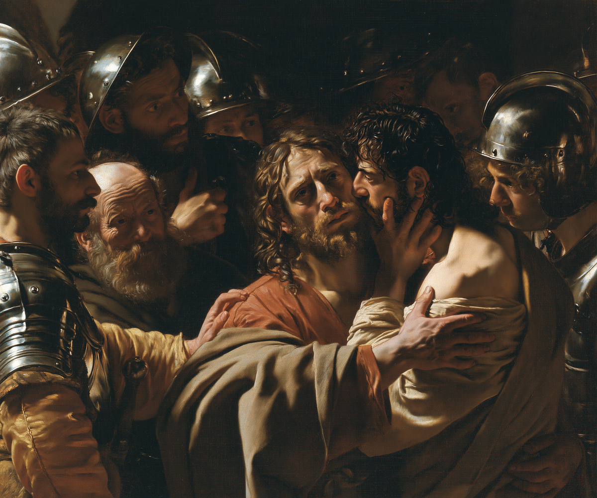 The Betrayal of Judas — The Face Held Amid the Weapons