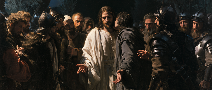 The Betrayal of Judas — Pale Palms Before the Guards