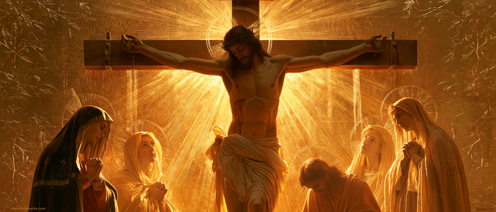 The Crucifixion — The Five Silences in Golden Radiance