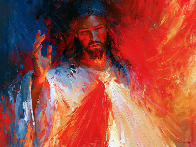 Divine Mercy Jesus – Expressionist · Landscape no. 7