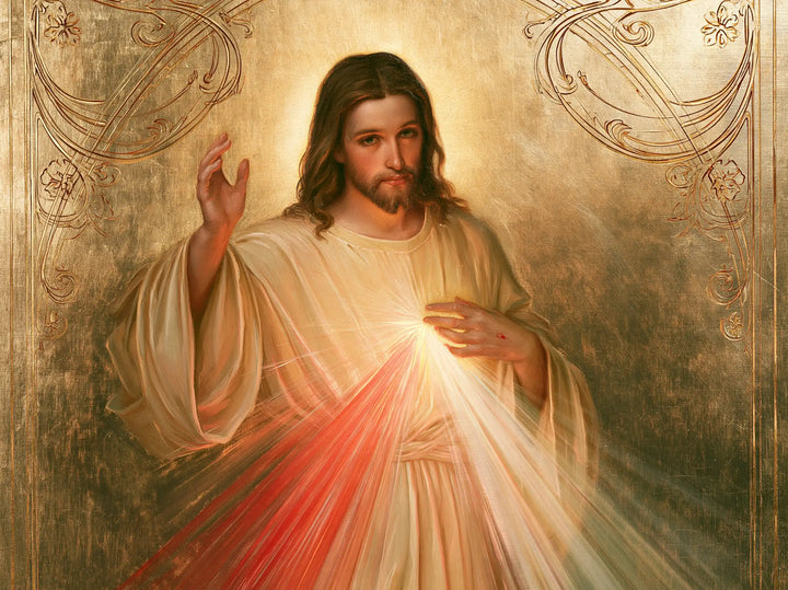 Divine Mercy Jesus — Peace in the Engraved Setting