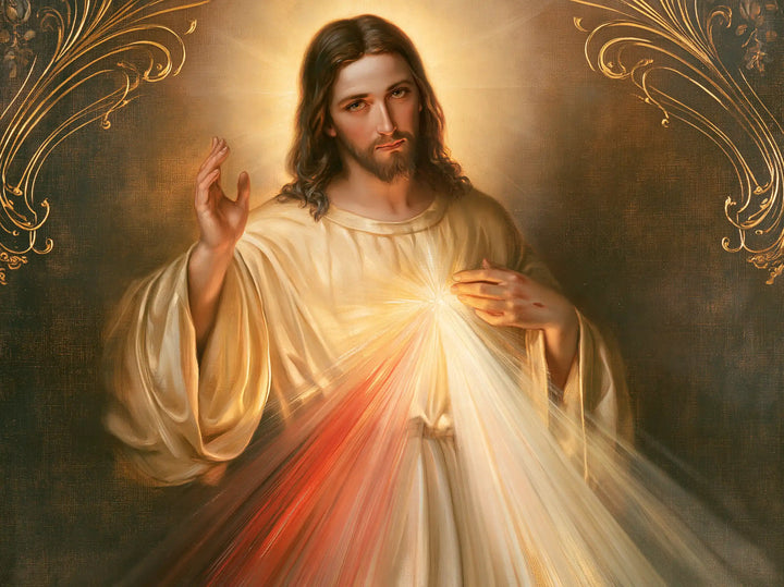 Divine Mercy Jesus - Sacred Art Nouveau · Landscape n° 7