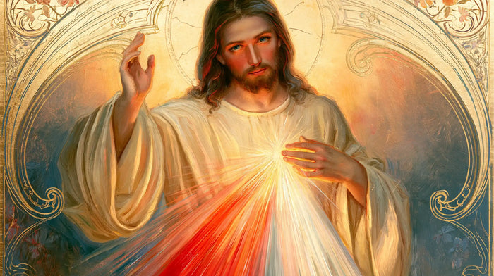 Divine Mercy Jesus — The Halo Above the Azure