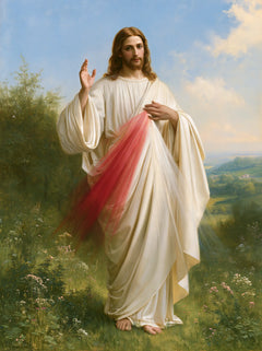 Divine Mercy Jesus – Light Across the Garden