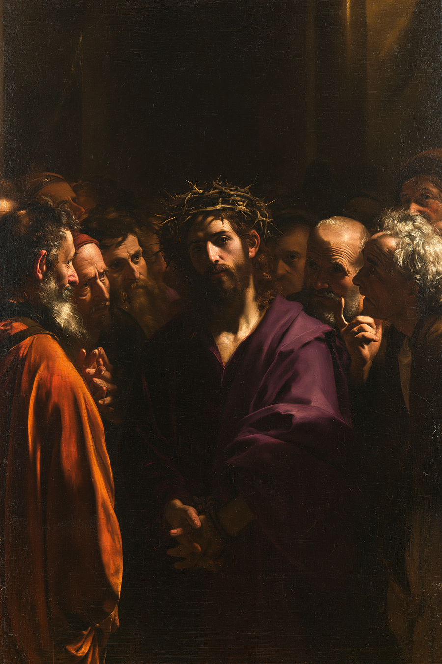Ecce Homo - Black and gold · Portrait n° 13
