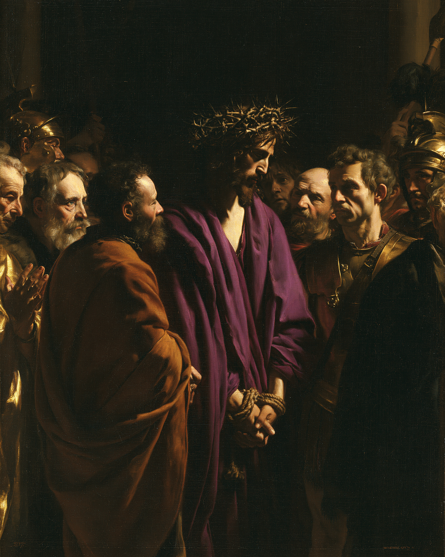 Ecce Homo - Black and gold · Portrait n° 22