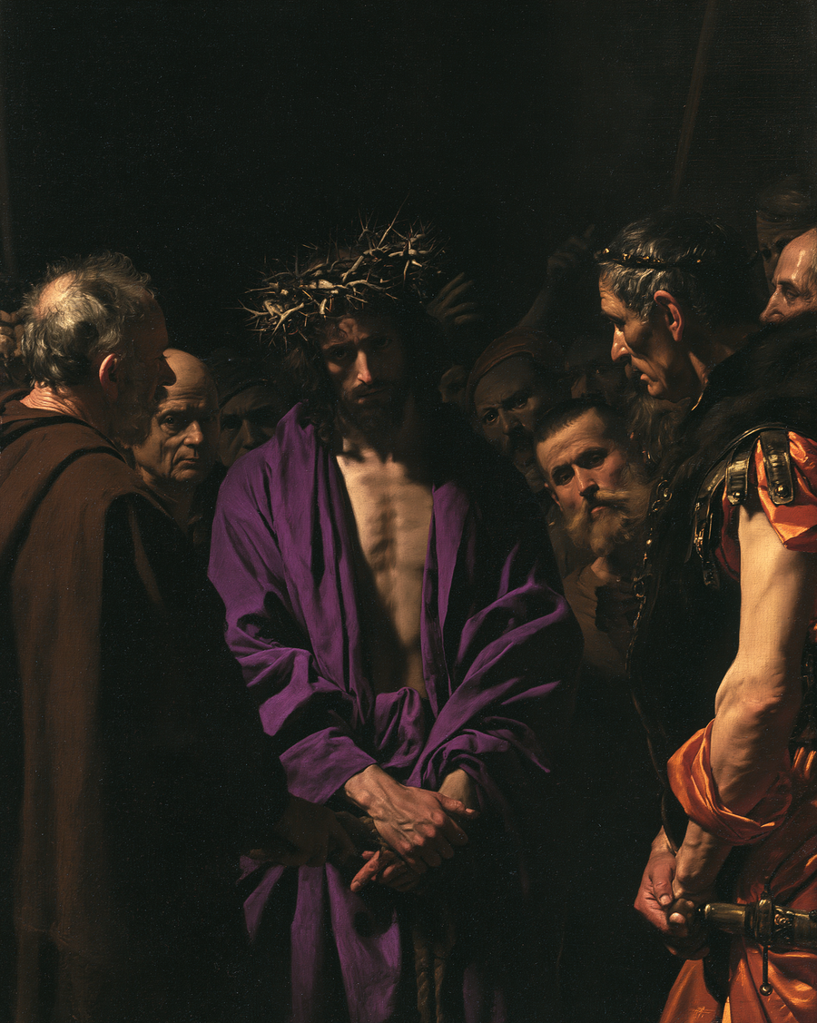 Ecce Homo - Black and gold · Portrait n° 23