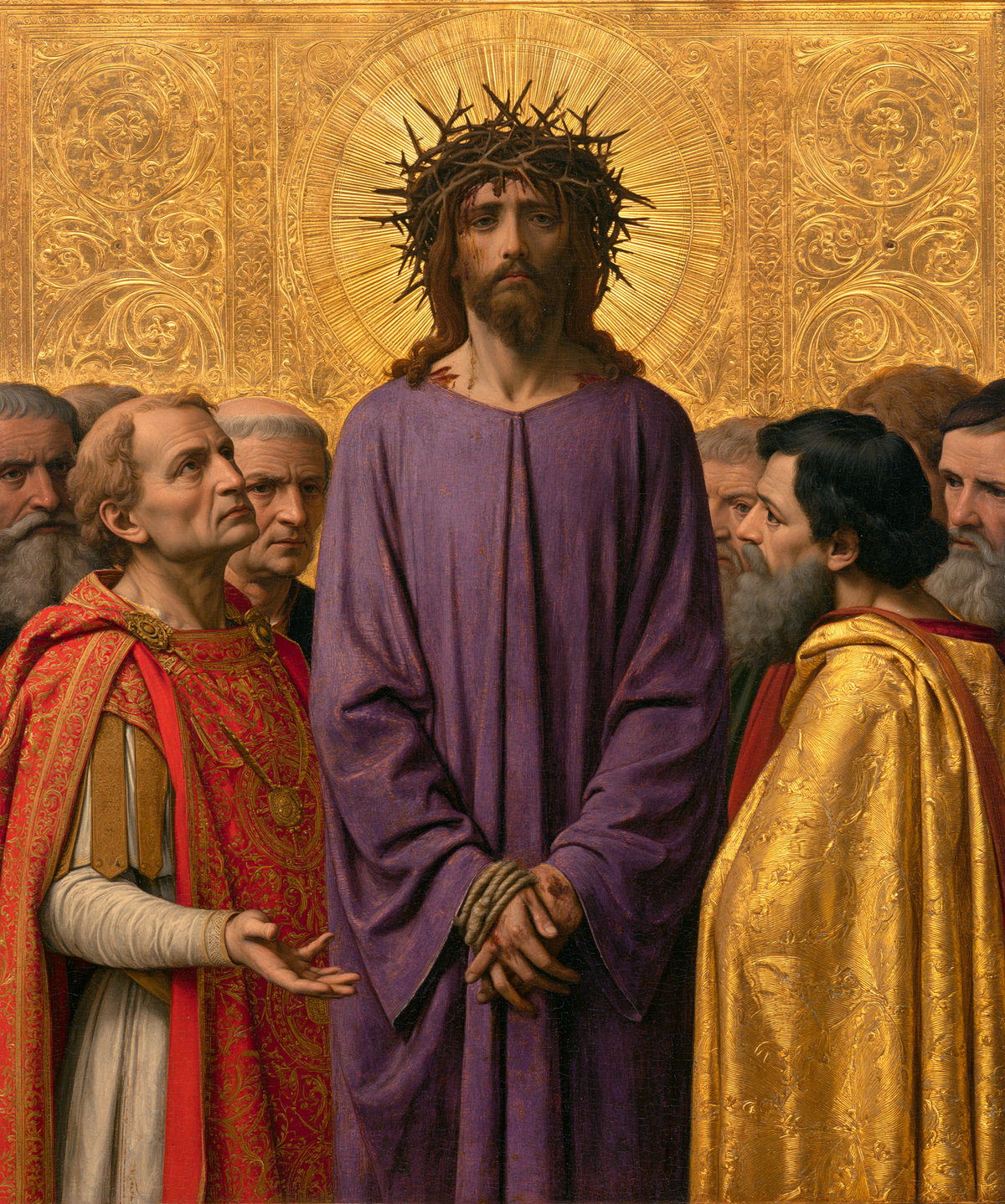 Ecce Homo - Sacred golden · Portrait n° 24 — aperçu de la finition sélectionnée