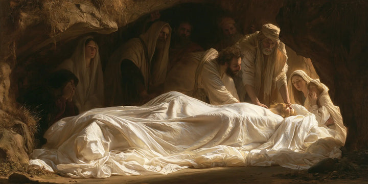 The Entombment of Jesus Christ — Whiteness Beneath Bending Hands