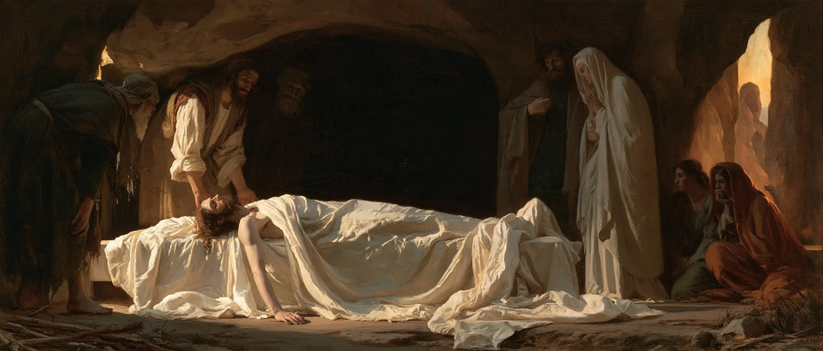 The Entombment of Jesus Christ — The Arm at the Edge of the Peaceful Cloth