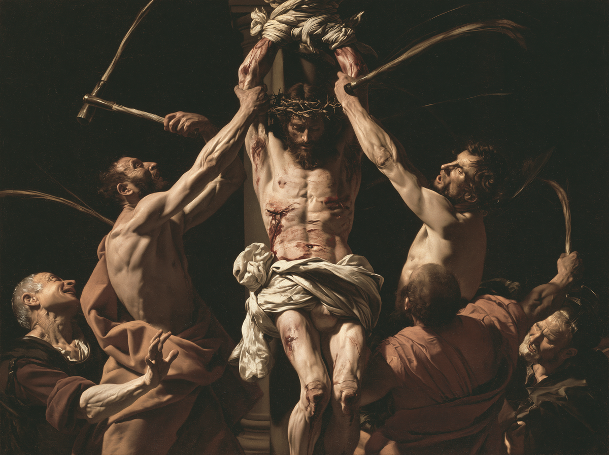 The Flagellation of Christ - Explosion of movement · Landscape n°9 - אמנות נוצרית