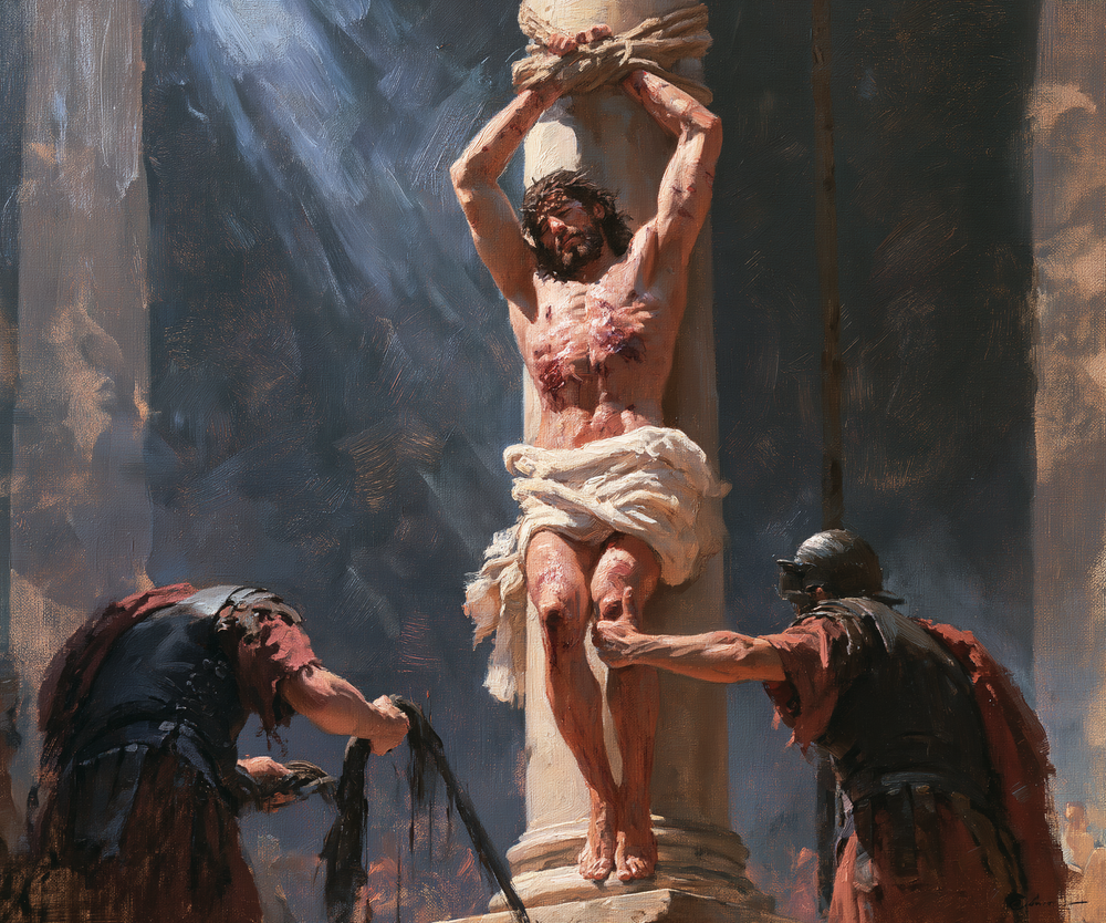 The Flagellation of Christ - Impressionist · Landscape n° 1 - אמנות נוצרית