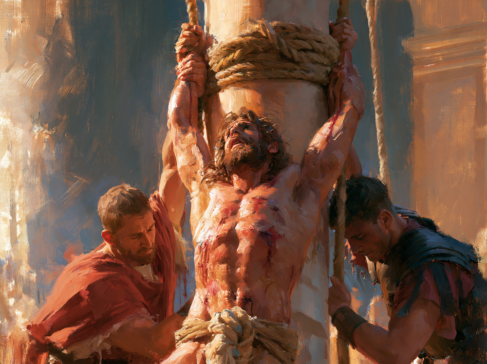 The Flagellation of Christ - Impressionist · Landscape n° 7 - אמנות נוצרית
