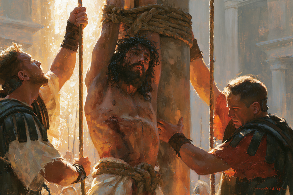 The Flagellation of Christ - Impressionist · Landscape n° 8 - אמנות נוצרית