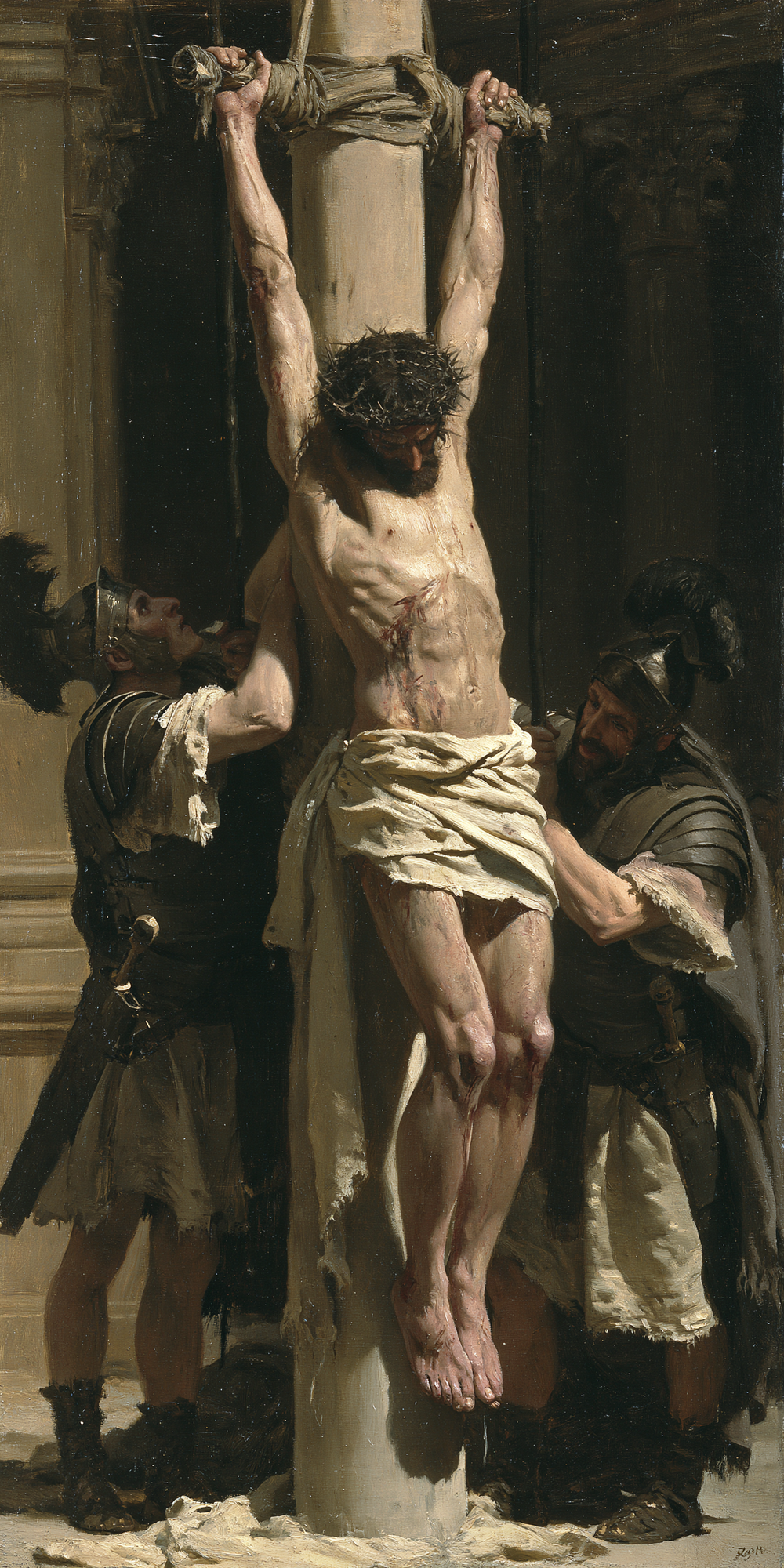 The Flagellation of Christ - Impressionist · Portrait n°2 - אמנות נוצרית