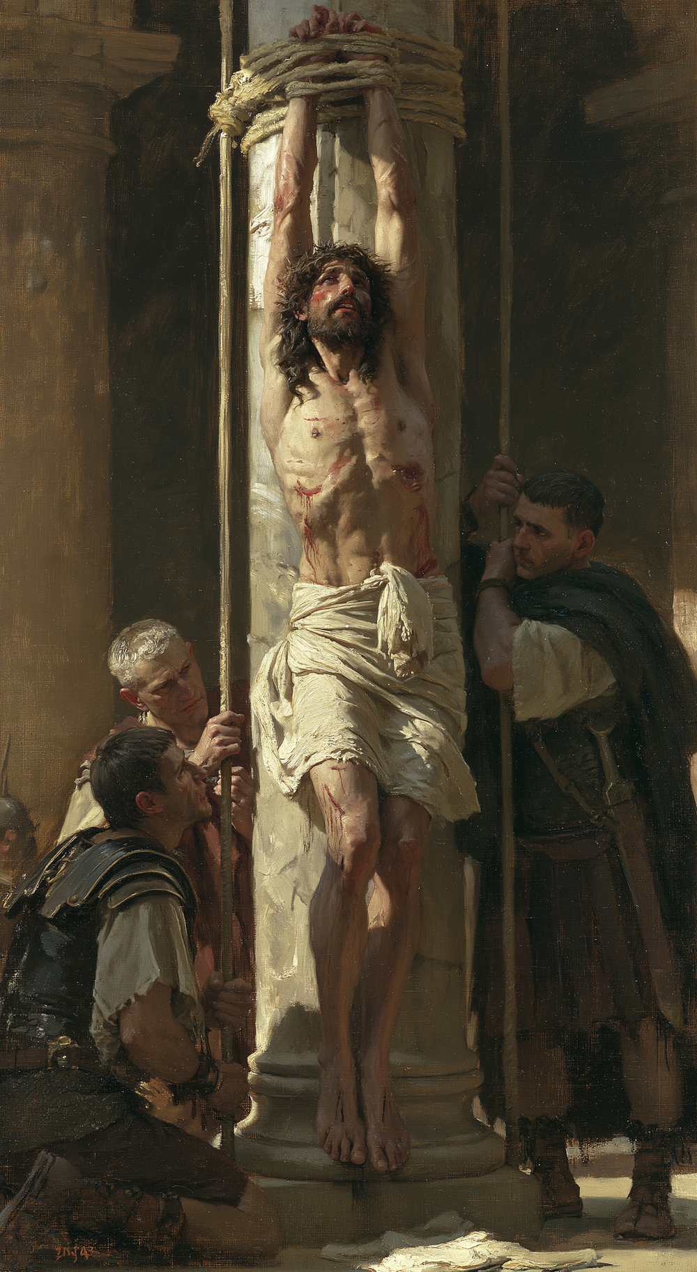 The Flagellation of Christ - Impressionist · Portrait n°4 - אמנות נוצרית