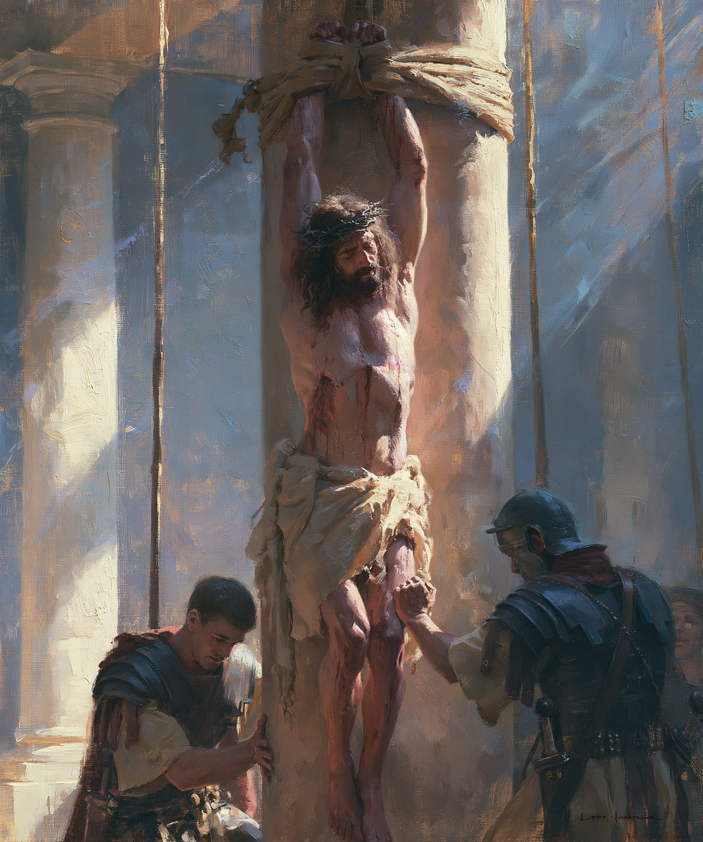 The Flagellation of Christ - Impressionist · Portrait n°15 - אמנות נוצרית
