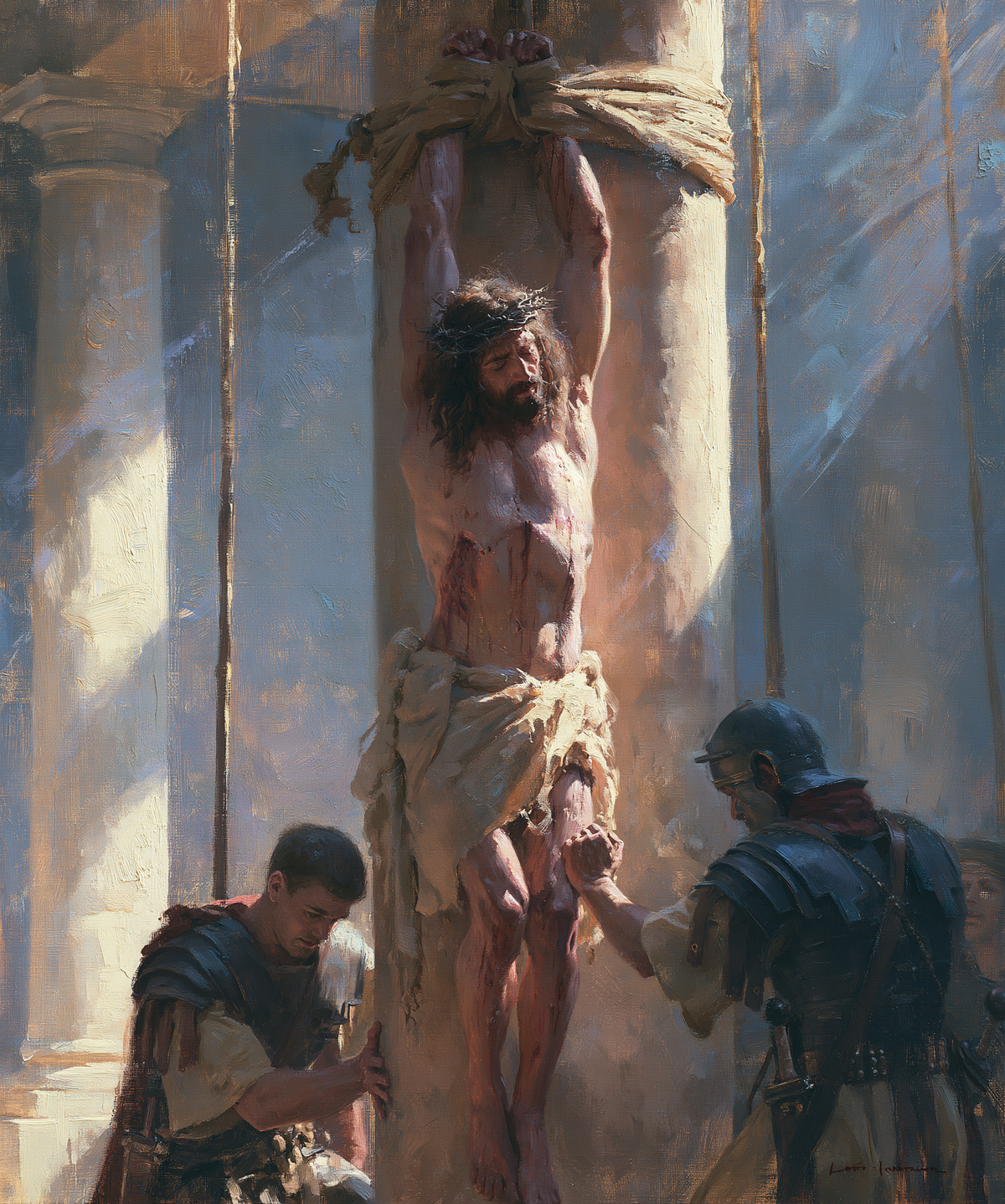 The Flagellation of Christ - Impressionist · Portrait n°15 - אמנות נוצרית