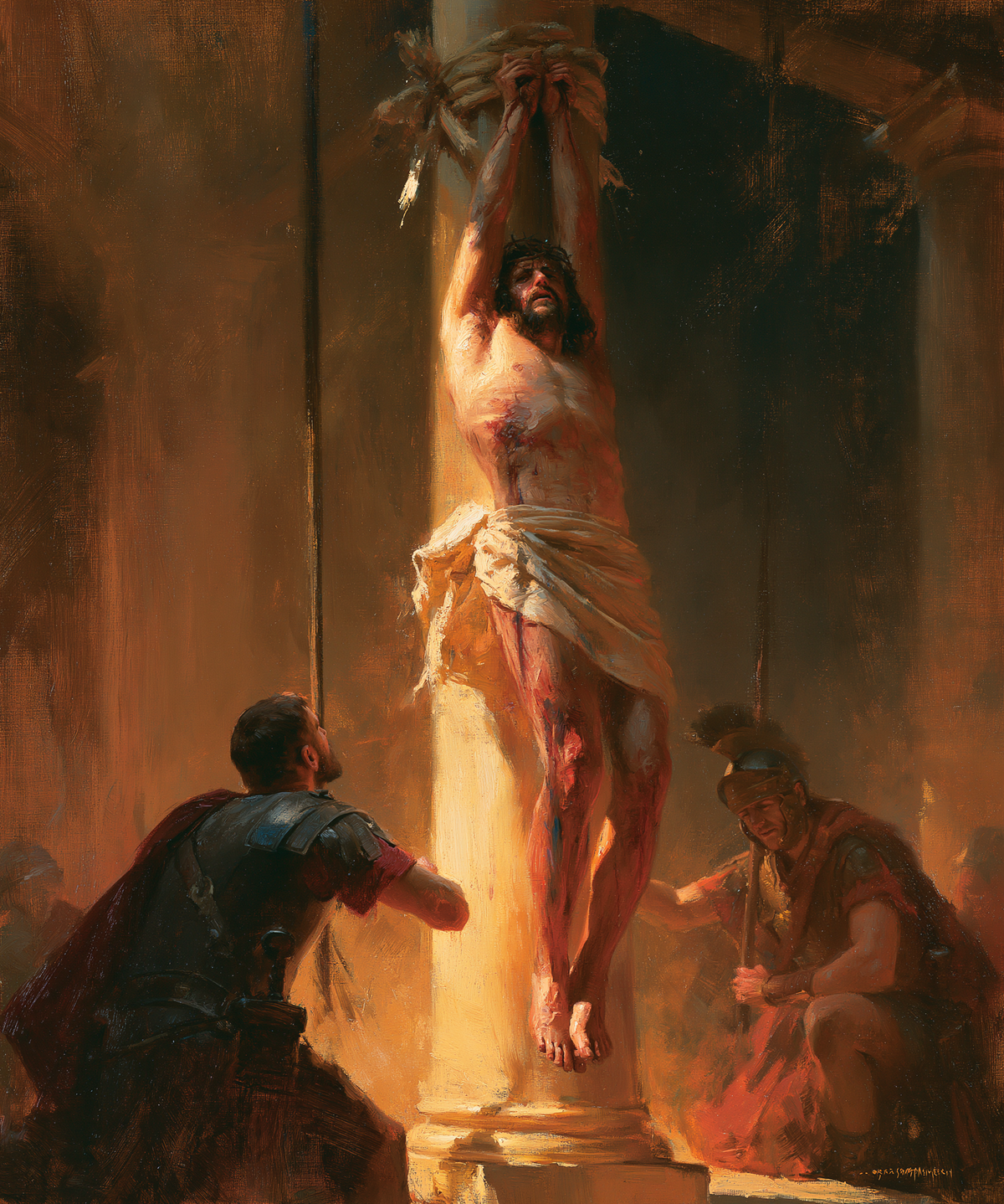 The Flagellation of Christ - Impressionist · Portrait n°17 - אמנות נוצרית