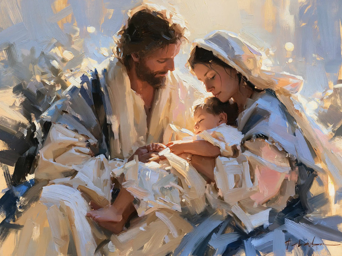 The Holy Family — Morning in Azure Folds