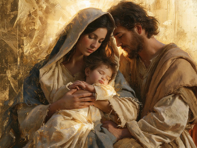 The Holy Family — Rest in the Gold of Home