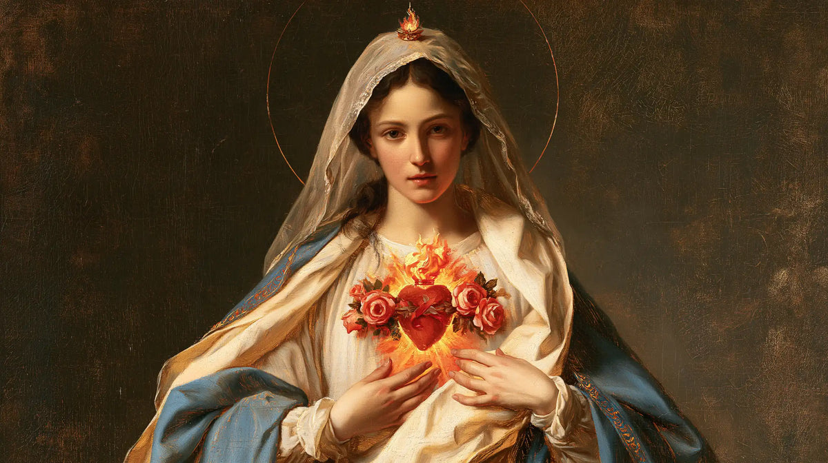 The Immaculate Heart of Mary — The Flame Between Twin Roses