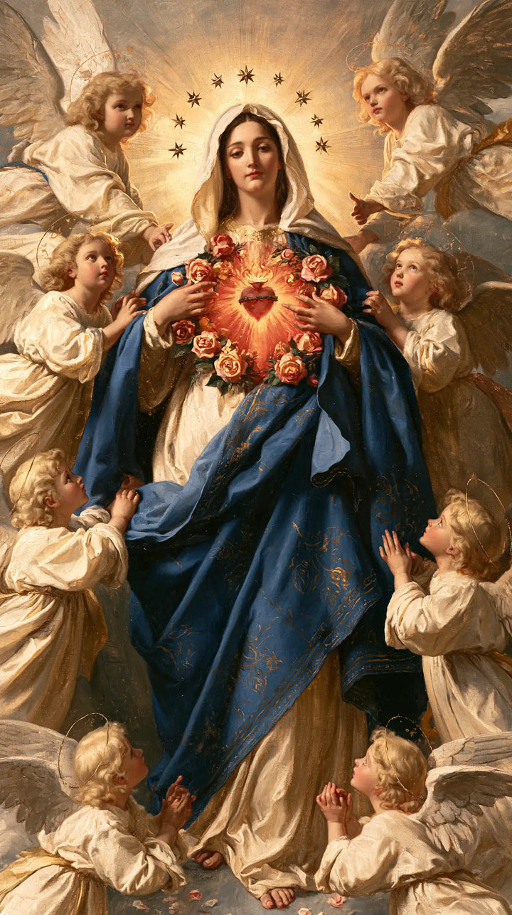 The Immaculate Heart of Mary — The Blue Robe in the Angels’ Care