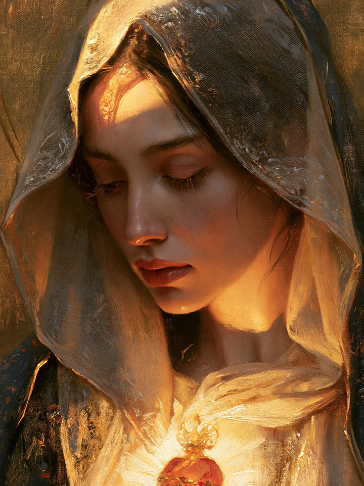 The Immaculate Heart of Mary — The Profile and the Ribbon of Light