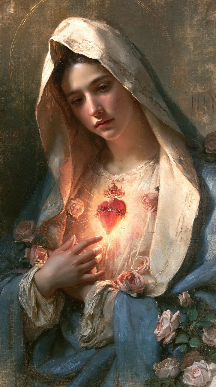 The Immaculate Heart of Mary — Pink Light in the Heart’s Gesture
