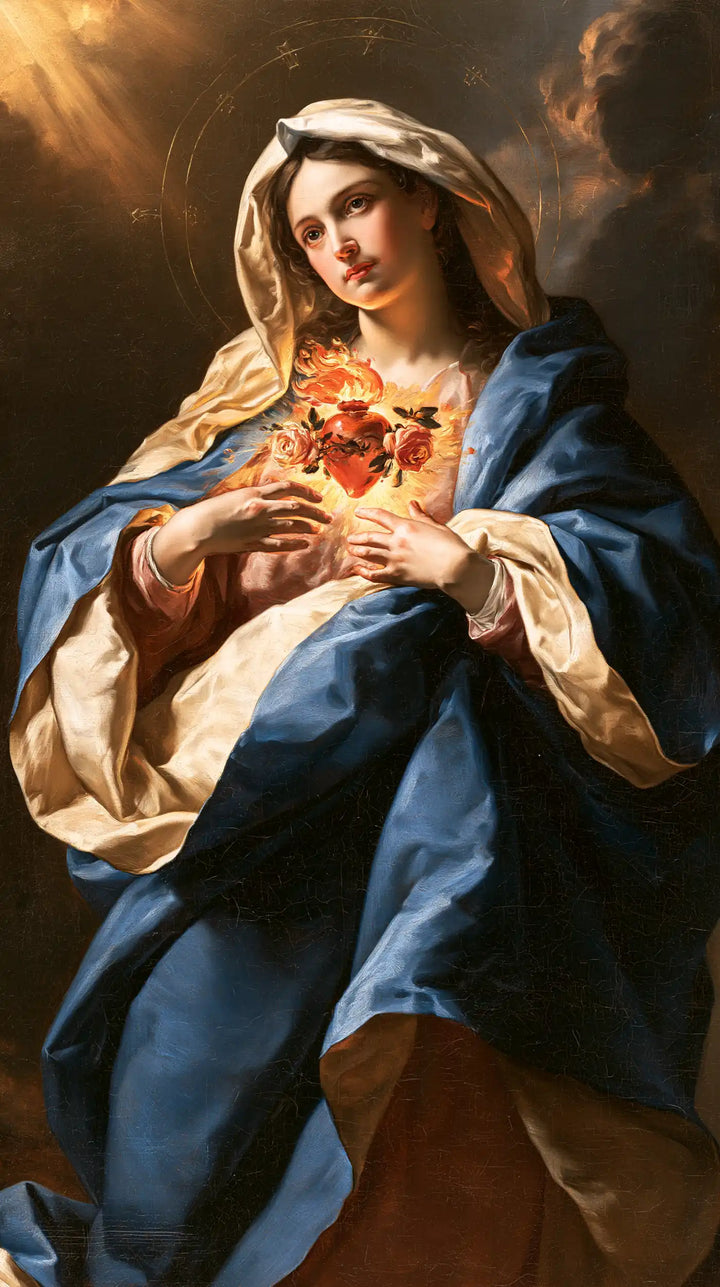 The Immaculate Heart of Mary — The Red Spray in the Gentle Gaze
