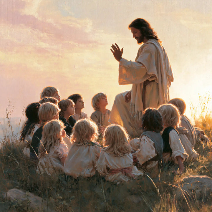 Jesus and the Children - Jesus and the Children at Dawn · Square n° 8