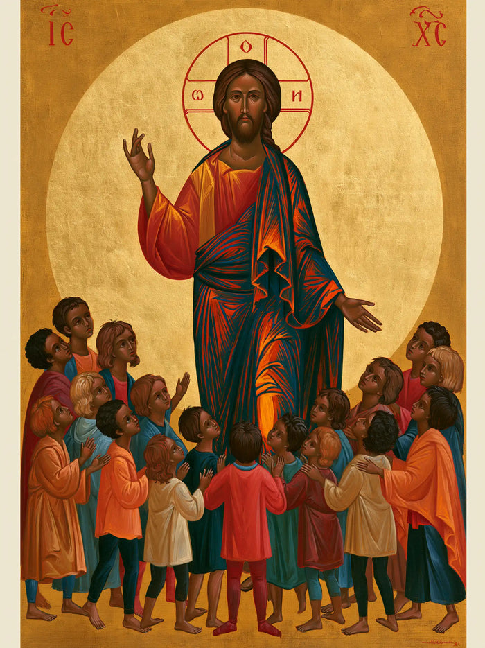 Jesus and the Children — The Circle before the Great Golden Disc