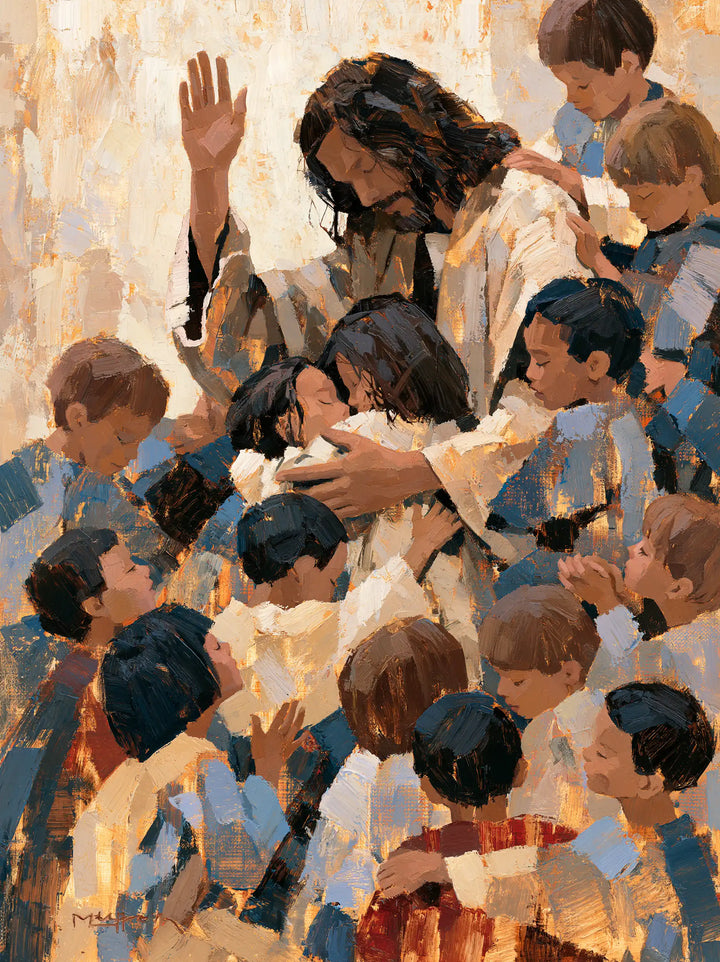 Jesus and the Children — Childhood in Fragments of Light