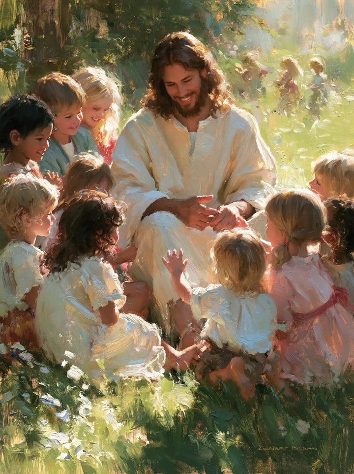Jesus and the Children - Impressionist · Portrait n° 13