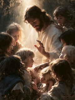 Jesus and the Children — The Gentle Inclining of the Face