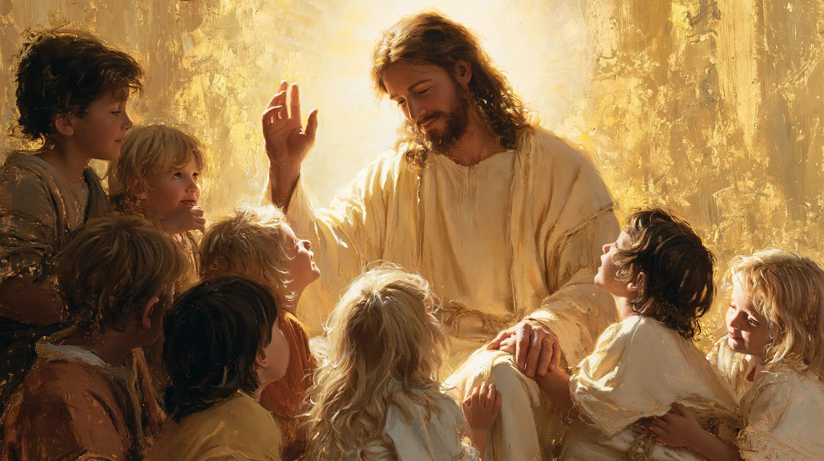 Jesus and the Children - Sacred Gold · Landscape n° 11