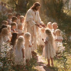Jesus and the Children — The Little Girl at the Garden’s Threshold