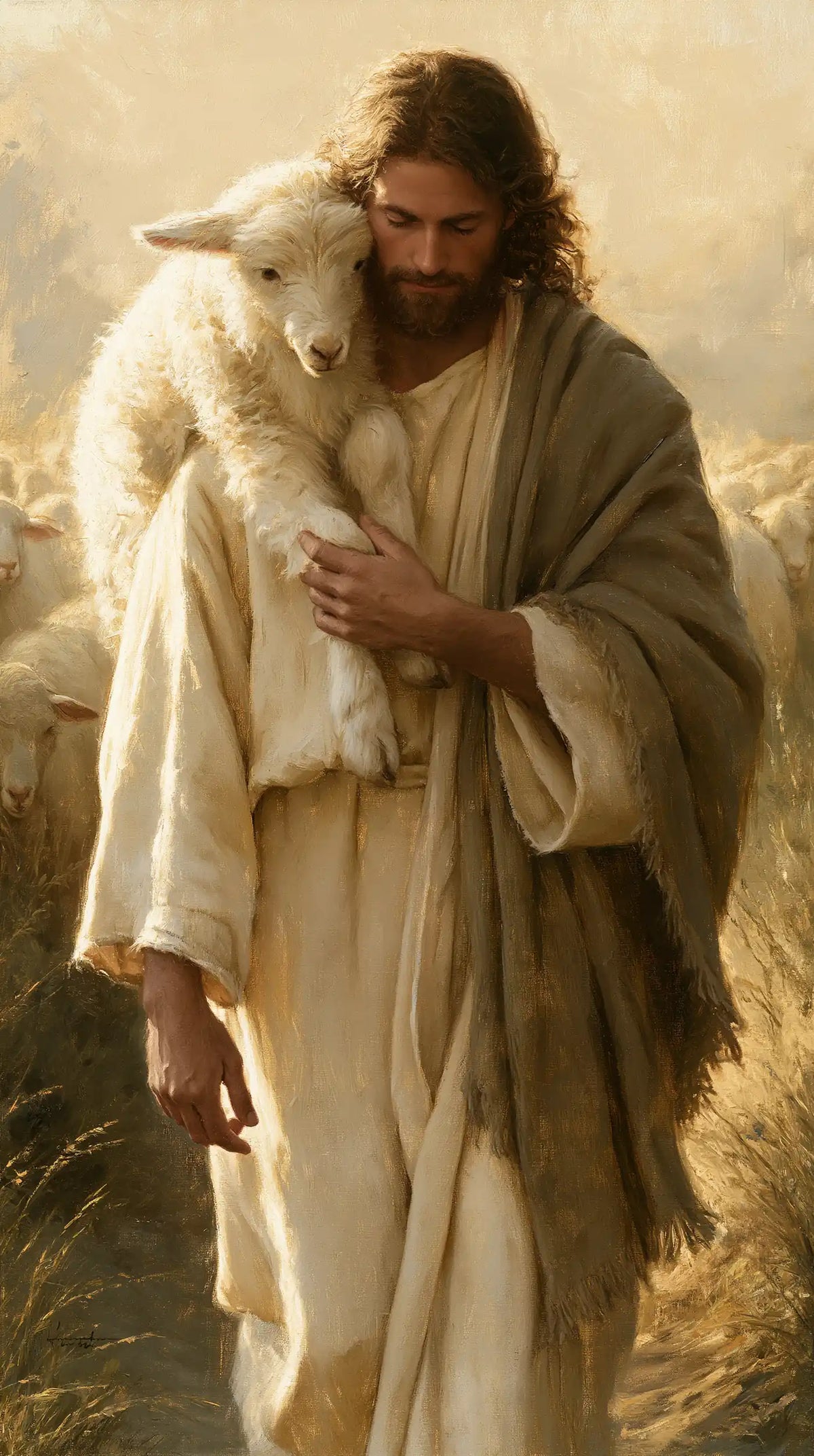 Jesus and the Lamb - Biblical Cinema · Portrait n° 2
