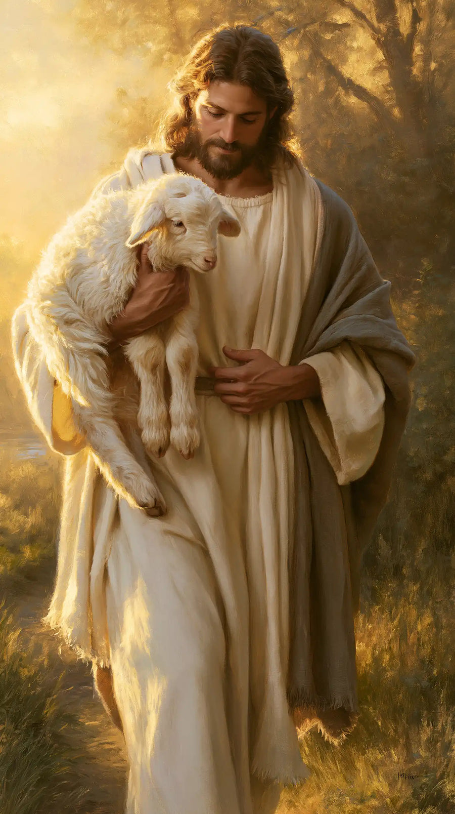 Jesus and the Lamb - Biblical Cinema · Portrait n° 6